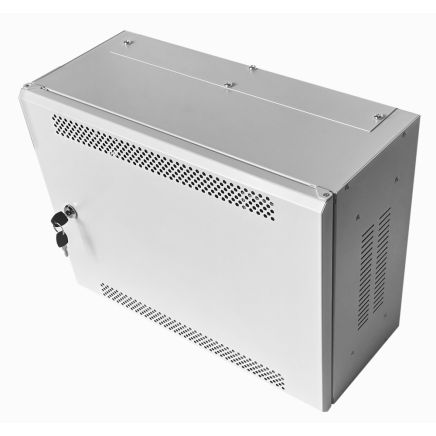 4U 19" Adjustable Low Profile Vertical Mount - Wall Mount Network / Server Cabinet - 400 Style - Grey