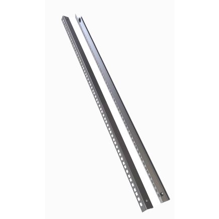 20u 4 Post Open Frame Floor Rack - 19 inch Internal Mounting Rail -Black(Per Set)