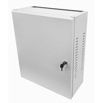 4U 19" Low Profile Vertical Mount - Wall Mount Network / Server Cabinet - 600 Style - Grey