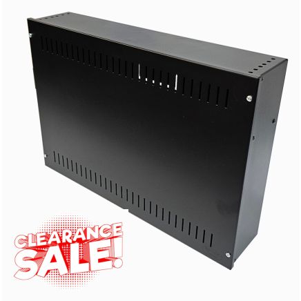 2U 19 inch Vertical Wall Mount Network Enclosure-Cabinet, Black