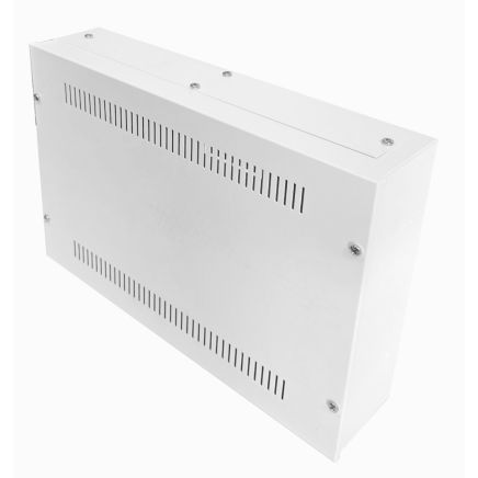 Universal Adjustable Enclosure - 2x 22 Way Module Dins / 2u Wall Box-350 Style - White