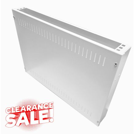 1U 19 inch Vertical Wall Mount Network Enclosure-Cabinet, White