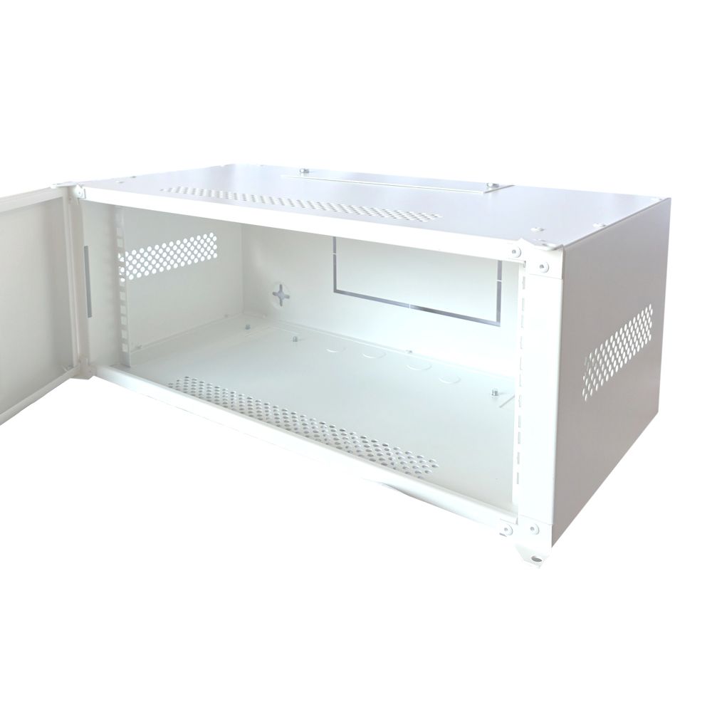 4U 19 inch Data Cabinet Rack / Patching Network Cabinet 300mm Deep White