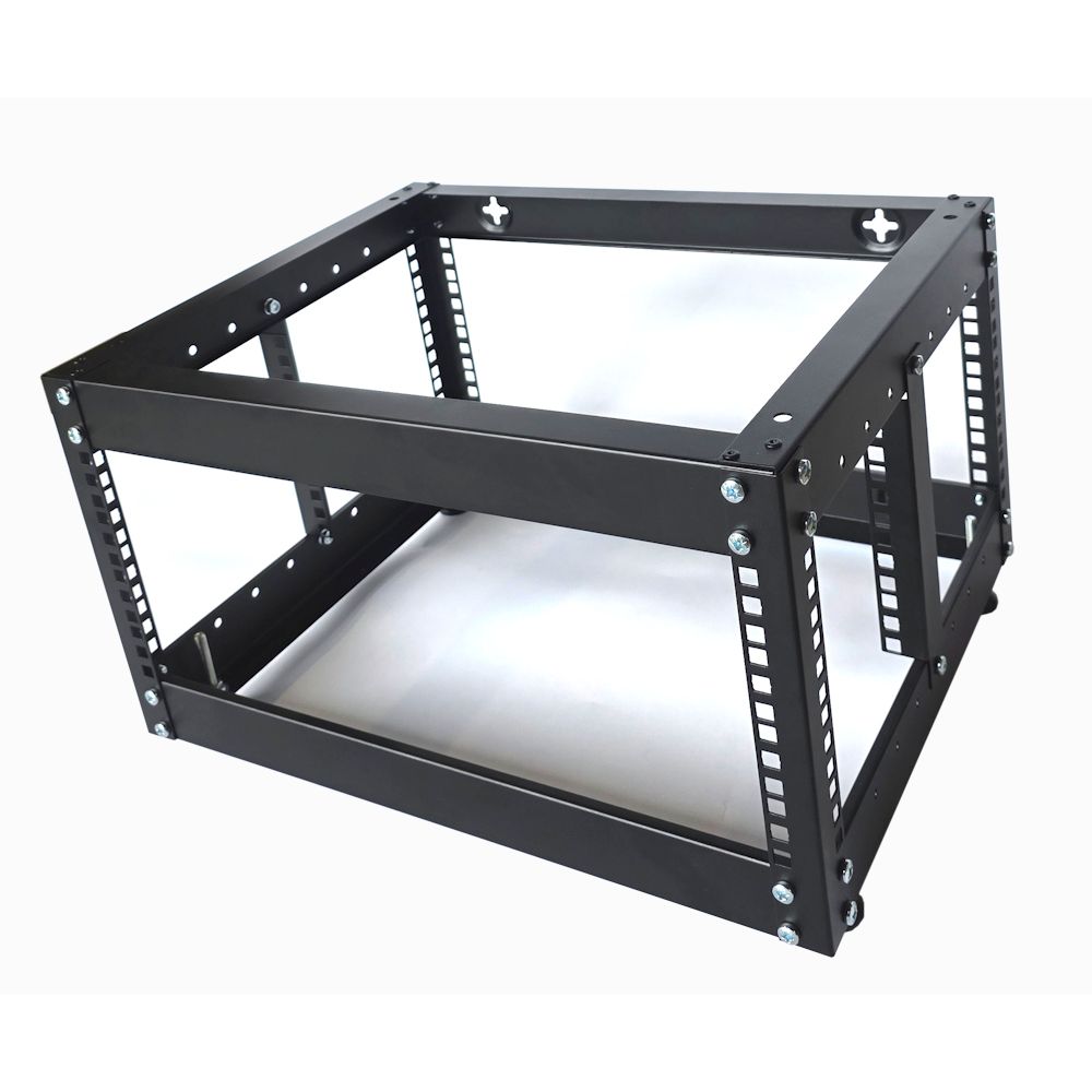 4u 4 Post Open Frame Rack - 19 inch - 400mm Deep - Black