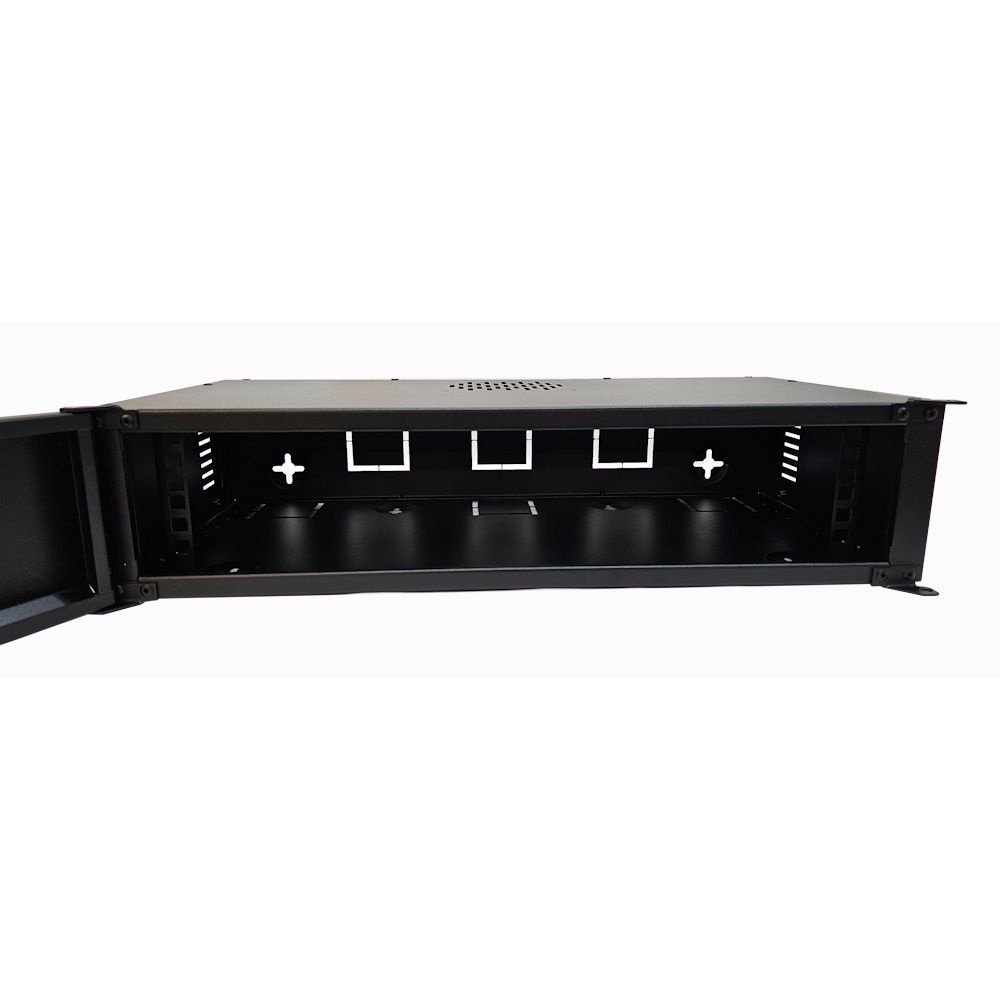 2U 19 inch Small Data Rack / Desktop / Patching Network Cabinet 300mm Deep - Black