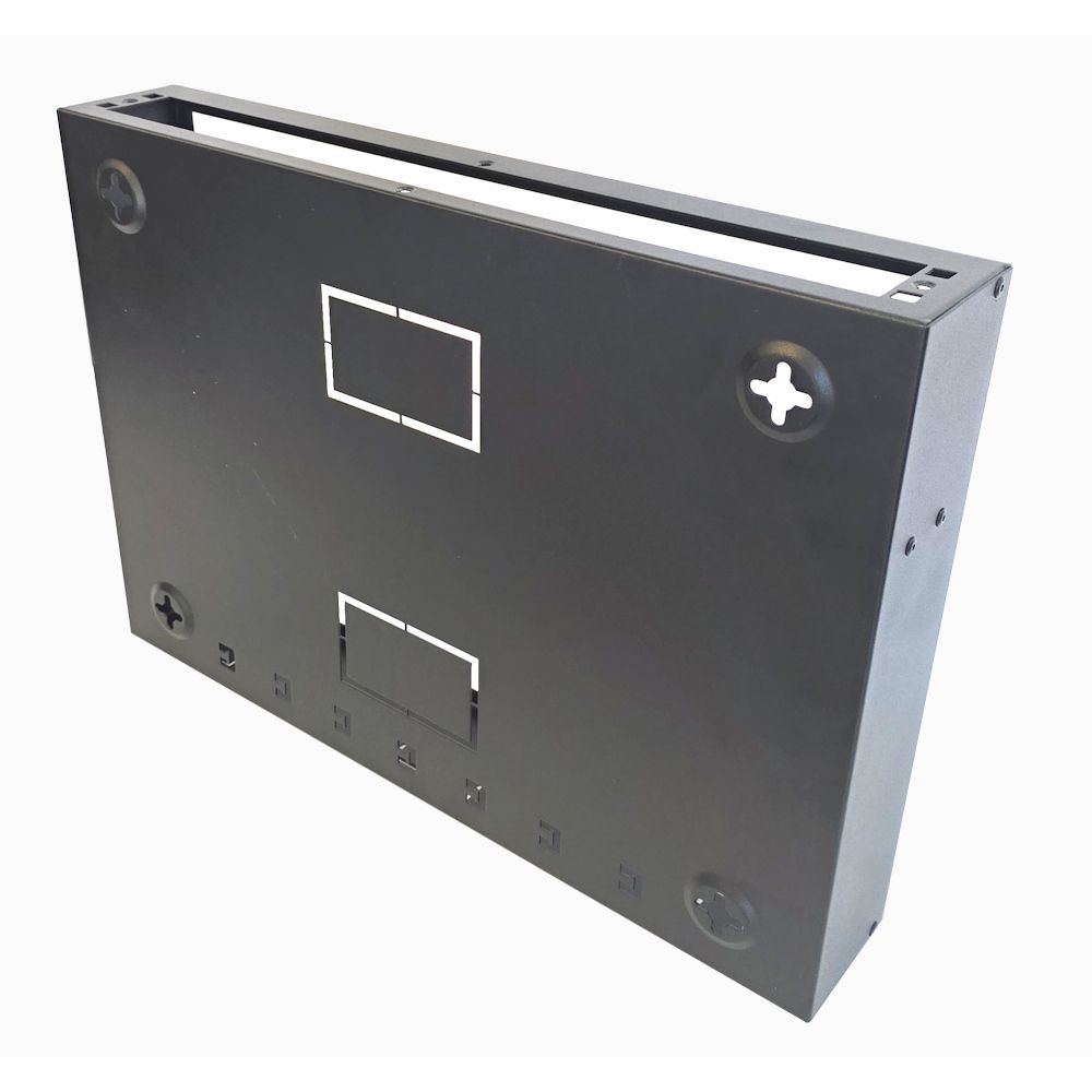 1U 19 inch Vertical Wall Mount Network Enclosure-Cabinet, Black