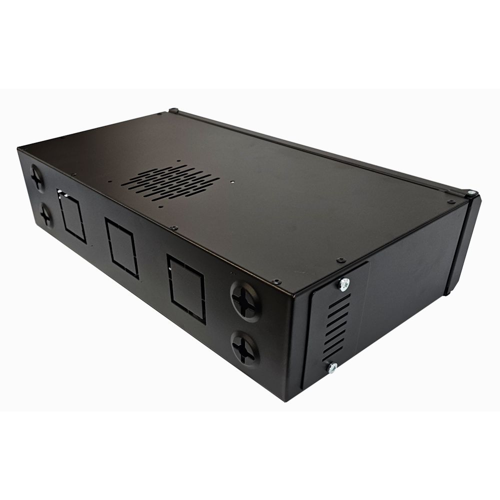 2U 19 inch Small Data Rack / Desktop / Patching Network Cabinet 300mm Deep - Black