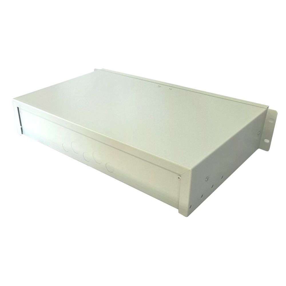 2U 19 inch Rack Mount Drawer - 280mm Deep - Grey