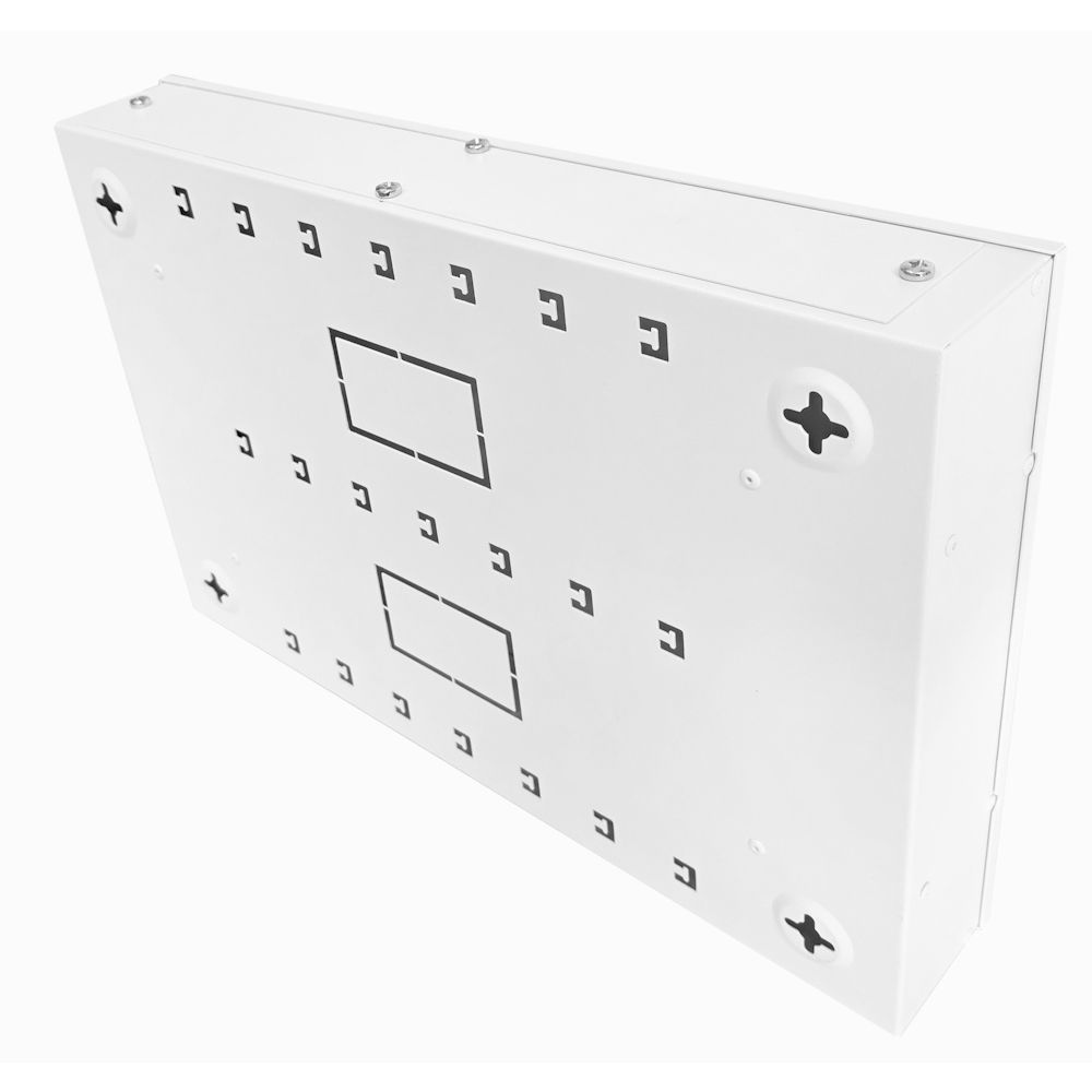 Universal 350 Style Cab - 2 way DIN  (2x 22 Module Dins) / 1u Wall Cabinet-350 Style - White
