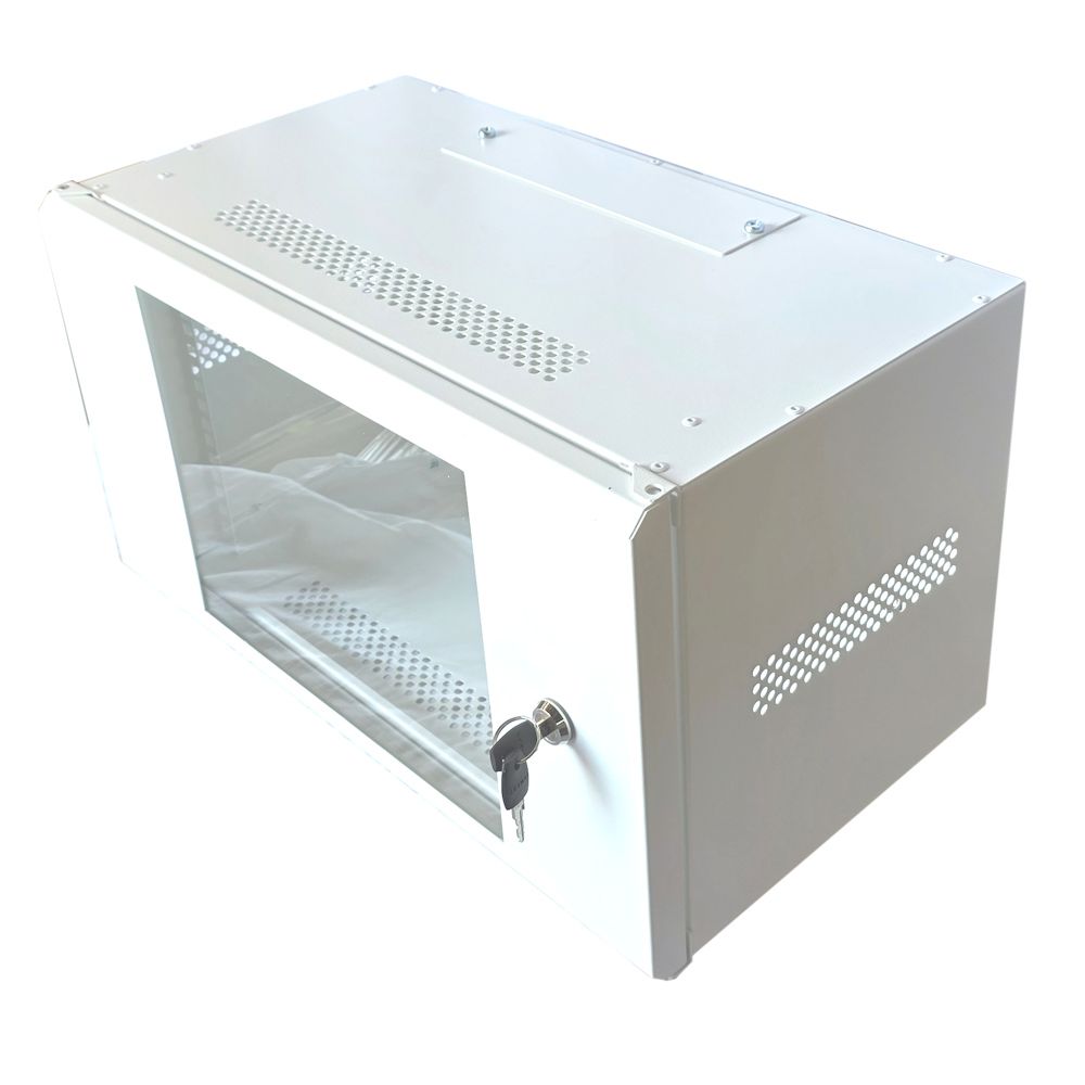 6U 19 inch Data Cabinet Rack / Patching Network Cabinet 300mm WhiteDeep