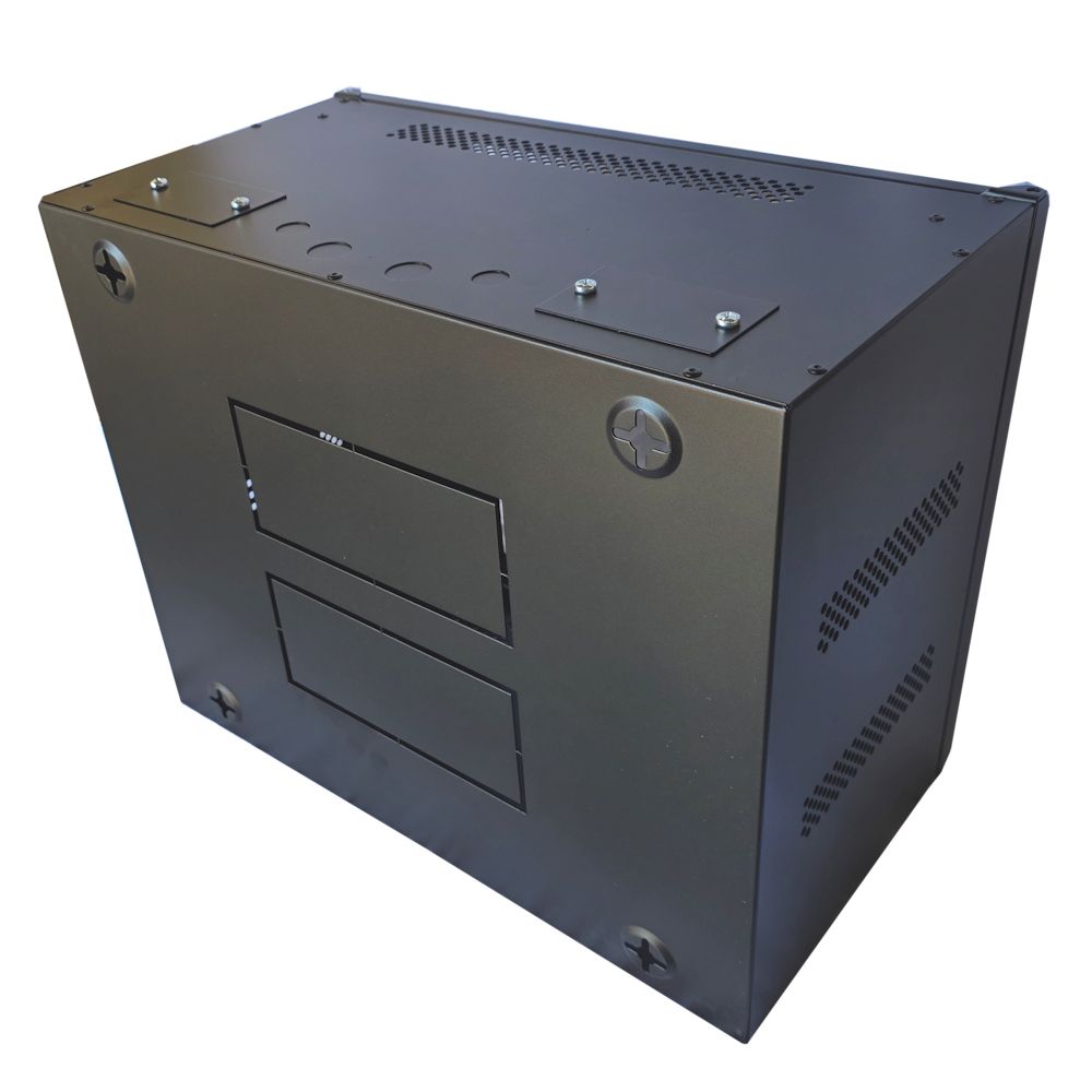 9U 19 inch Data Cabinet Rack / Patching Network Cabinet 300mm Deep Black