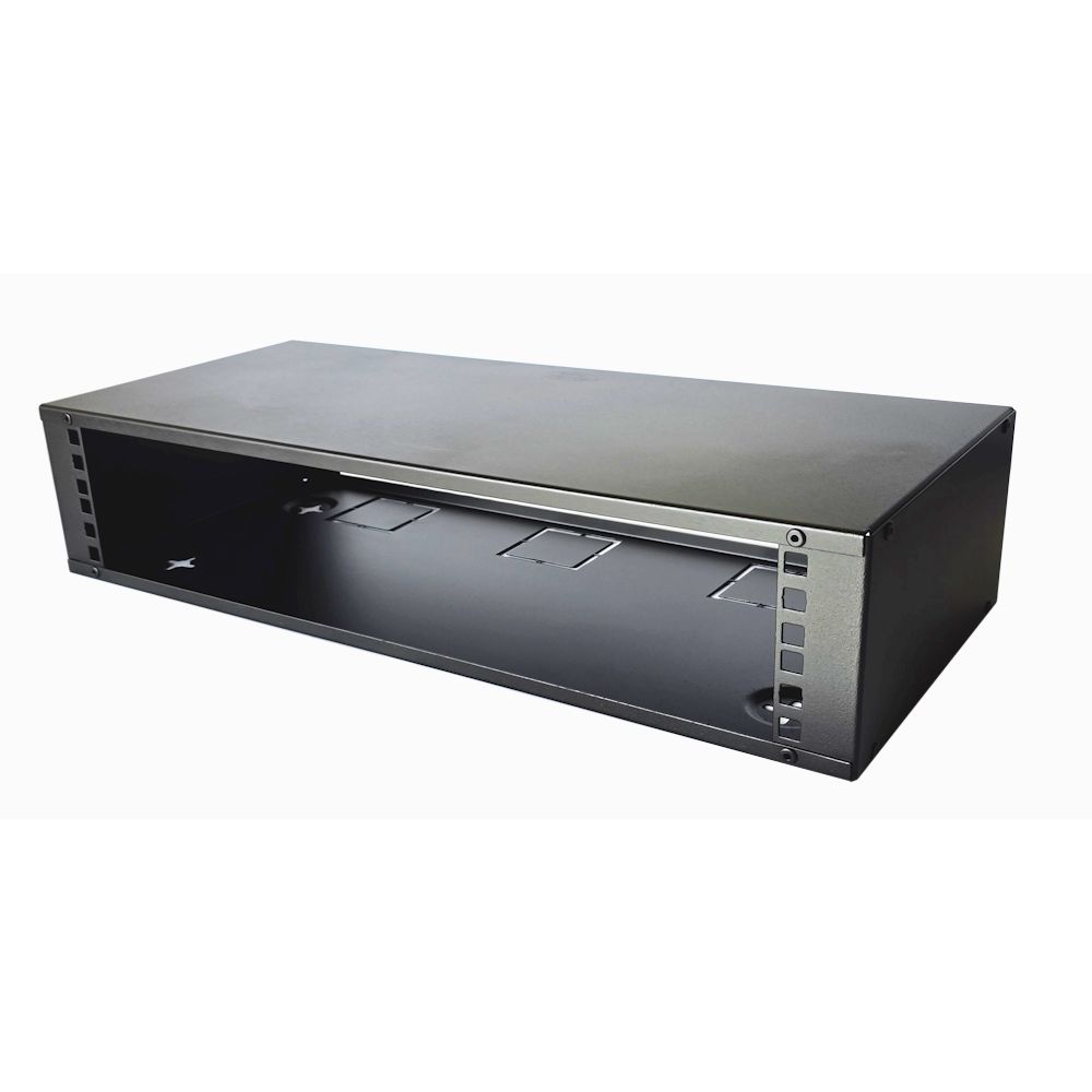 2U 19 inch Desktop / Wall Mount Rack Box - 225mm Deep