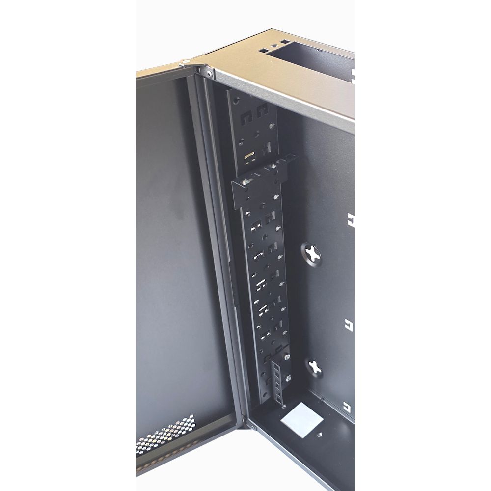 2U 19" Low Profile Vertical Mount - Wall Mount Network / Server Cabinet 600mm Deep
