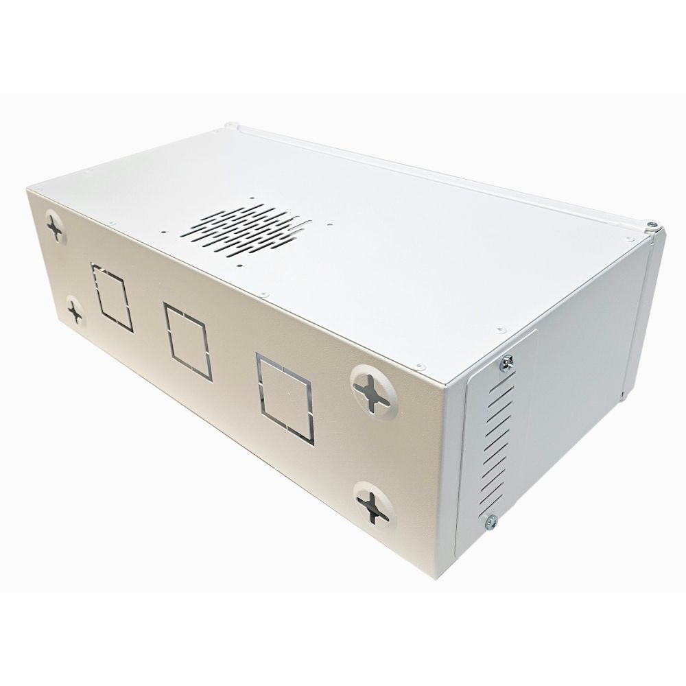 3U 19 inch Small Data Rack / Desktop / Patching Network Cabinet 300mm Deep - White