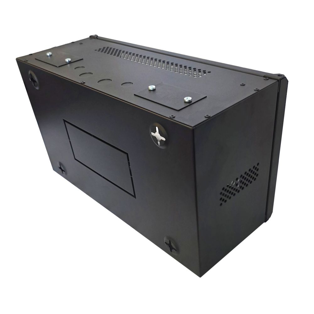 6U 19 inch Data Cabinet Rack / Patching Network Cabinet 225mm Deep Black