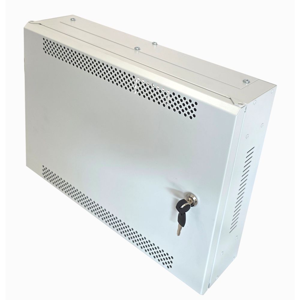 2U 19" Low Profile Vertical Mount - Wall Mount Network / Server Cabinet 400mm Deep  - Grey