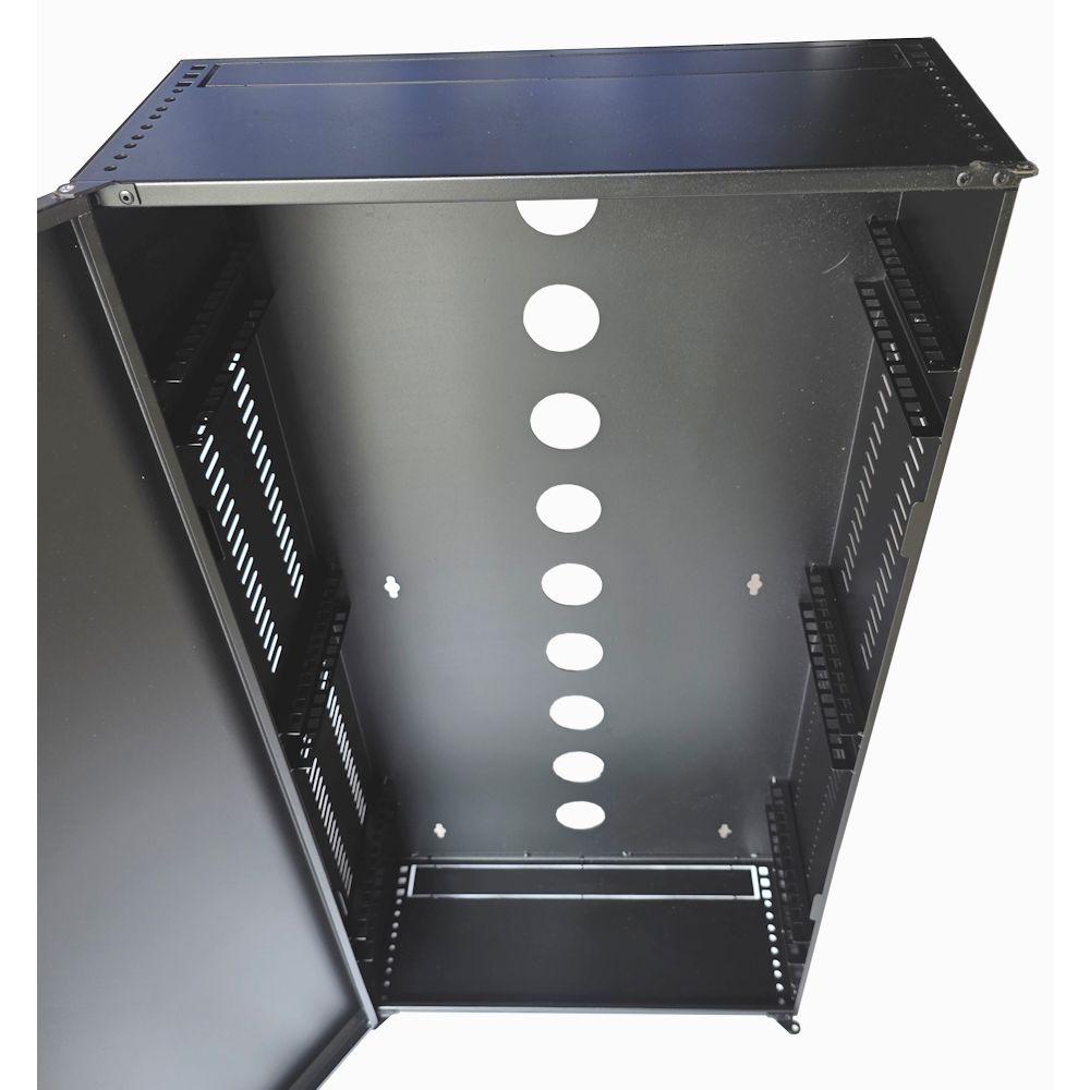 2U 19" Low Profile Vertical Mount - Wall Mount Network / Server Cabinet 1000mm Deep - Black