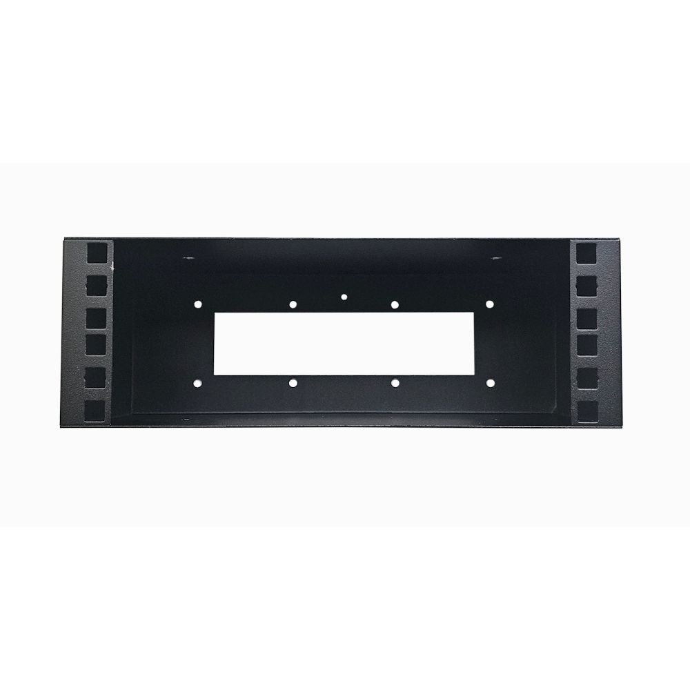 2u 10 inch Shallow Wall Mount Rack Box - 100mm Deep - Black