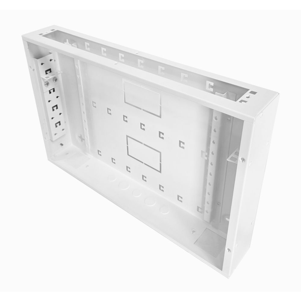 Universal 350 Style Cab - 2 way DIN  (2x 22 Module Dins) / 1u Wall Cabinet-350 Style - White