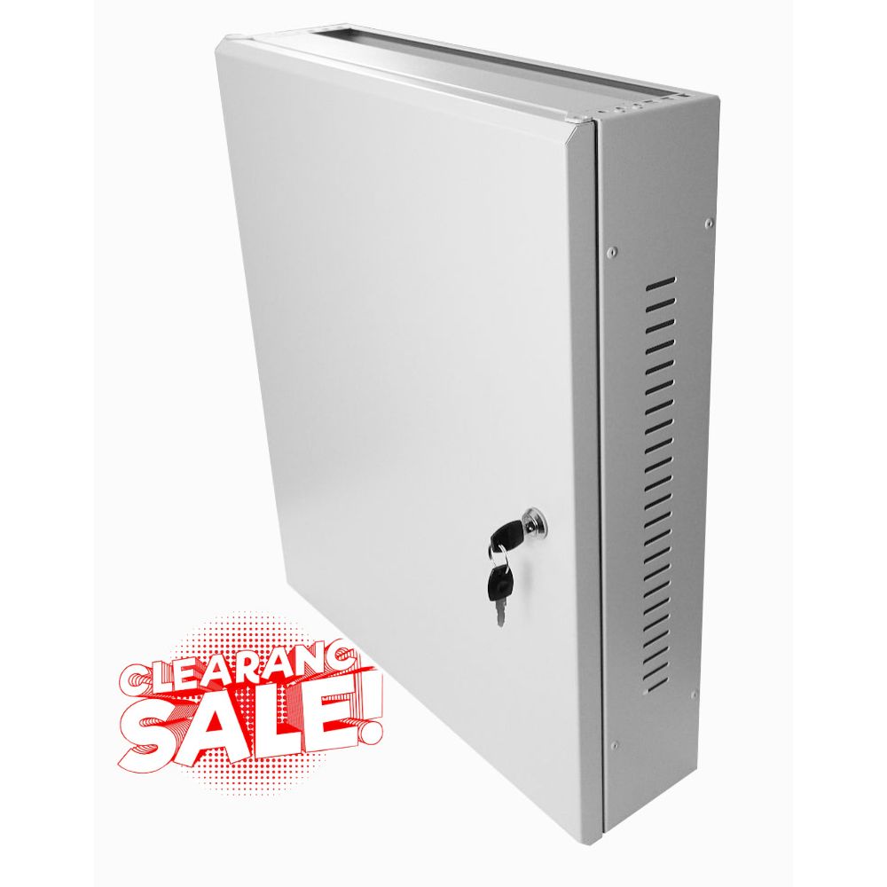 2U 19" Low Profile Vertical Mount - Wall Mount Network / Server Cabinet 600 Style - Grey