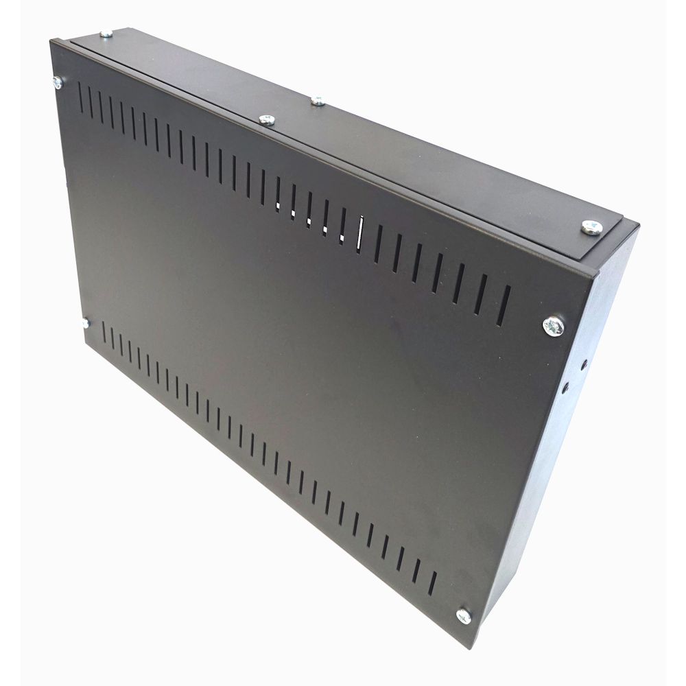 1U 19 inch Vertical Wall Mount Network Enclosure-Cabinet, Black