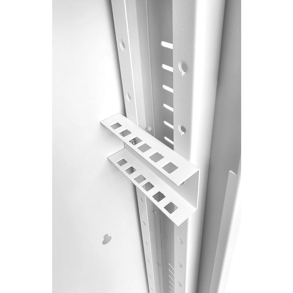 2U 19" Low Profile Vertical Mount - Wall Mount Network / Server  Cabinet 800mm Deep-White