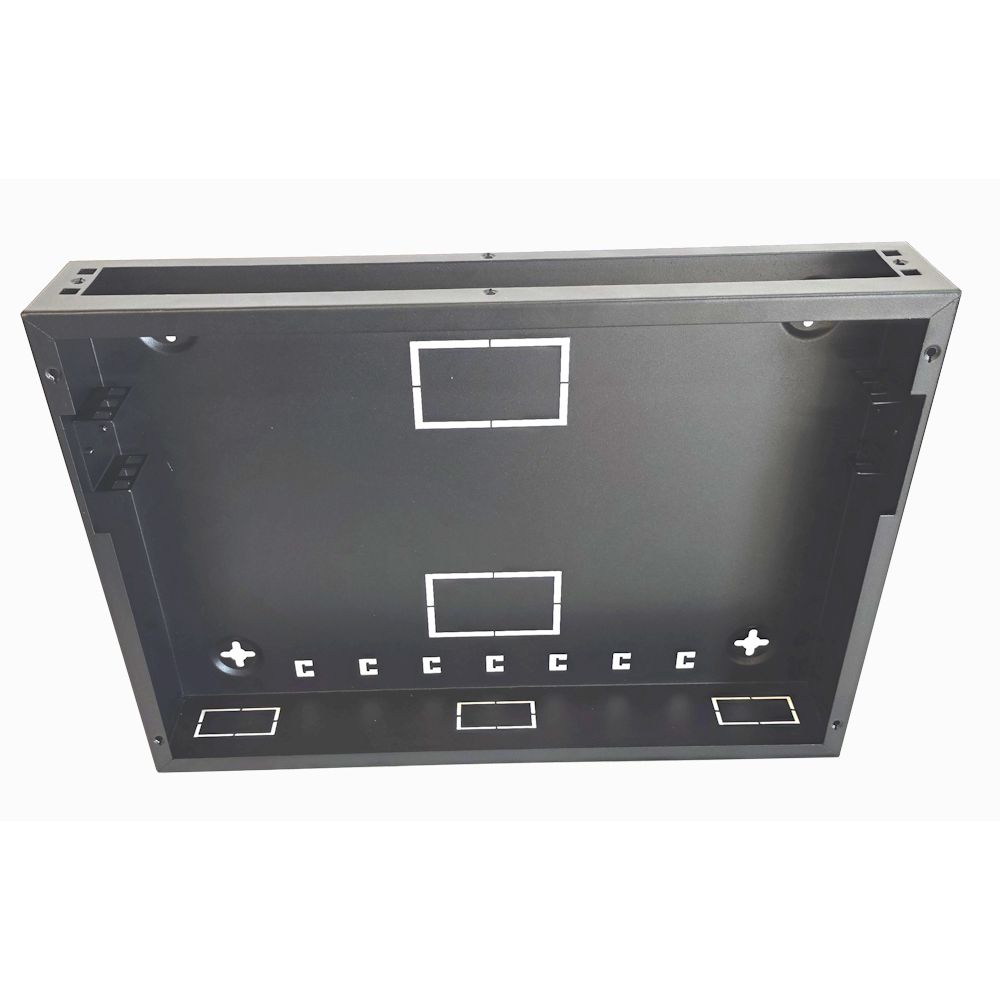 1U 19 inch Vertical Wall Mount Network Enclosure-Cabinet, Black