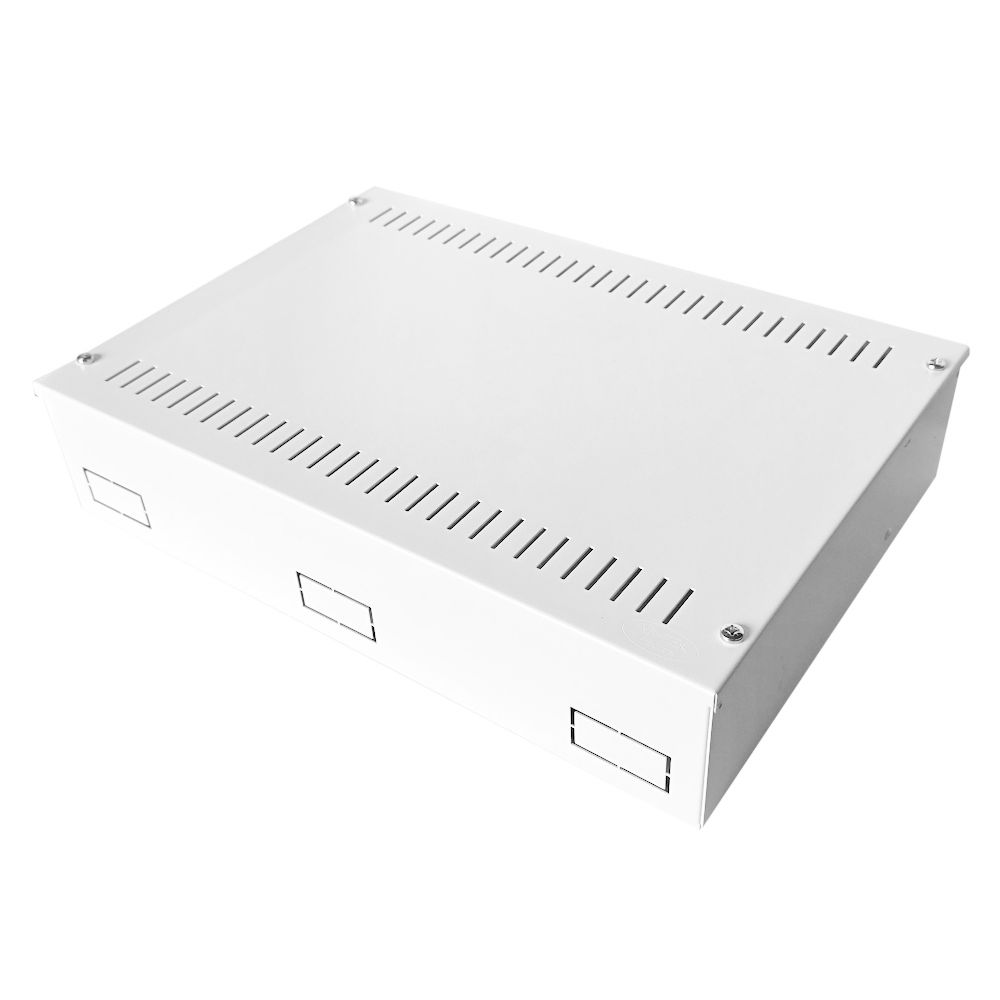 2U 19 inch Vertical Wall Mount Network Enclosure-Cabinet, White