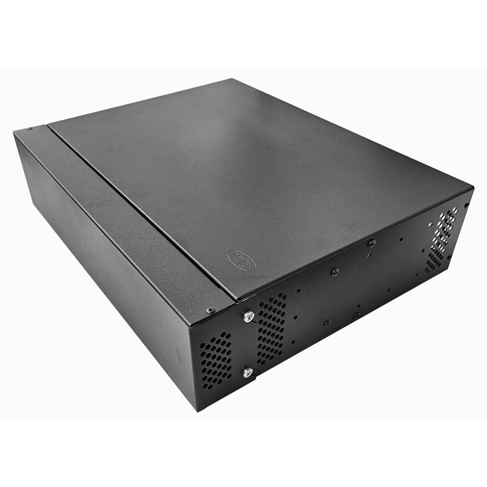 2u Desktop/Wall Mount - 450mm Deep-Flat Pack Cabinet  - Black