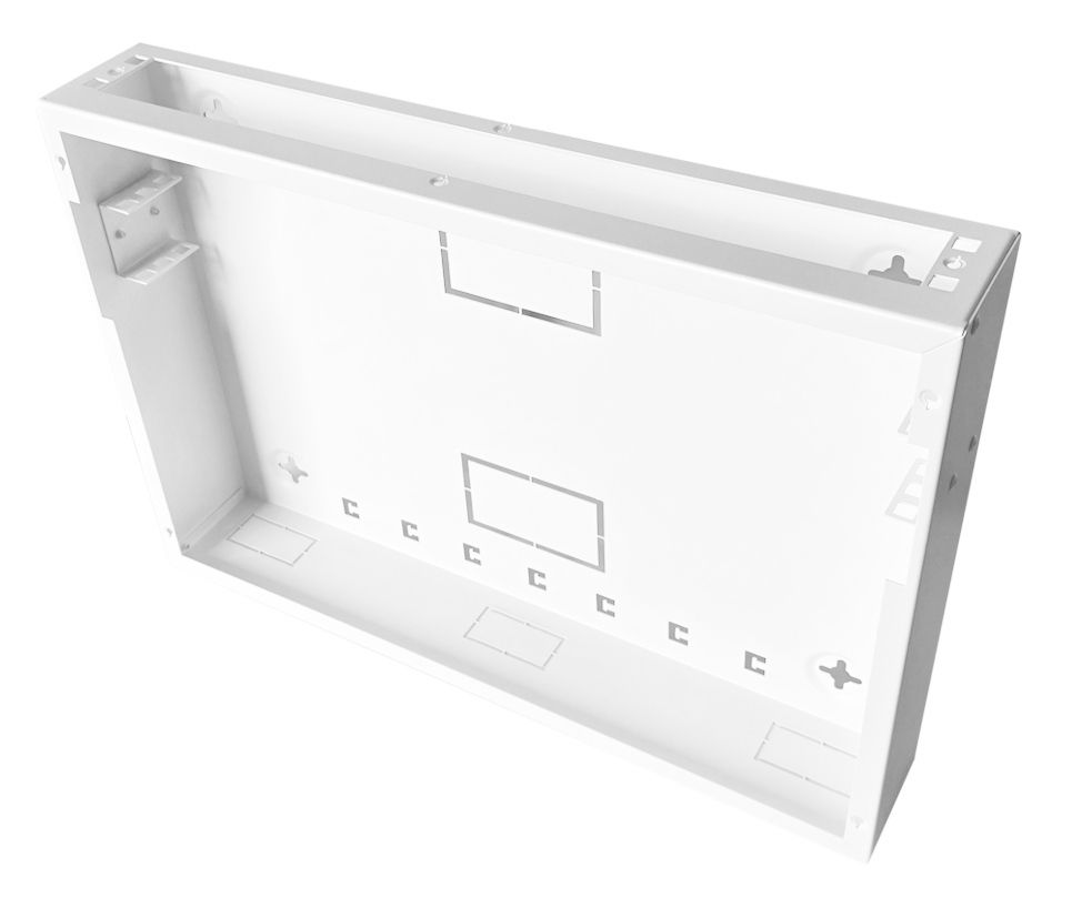 1U 19 inch Vertical Wall Mount Network Enclosure-Cabinet, White