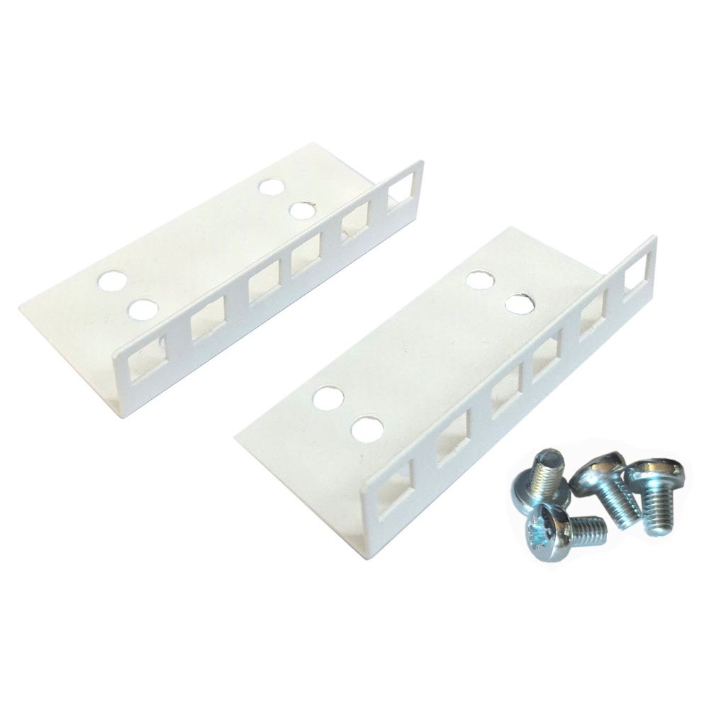 2u 19 inch internal rails for all ADLPC Slim Cabinets - White