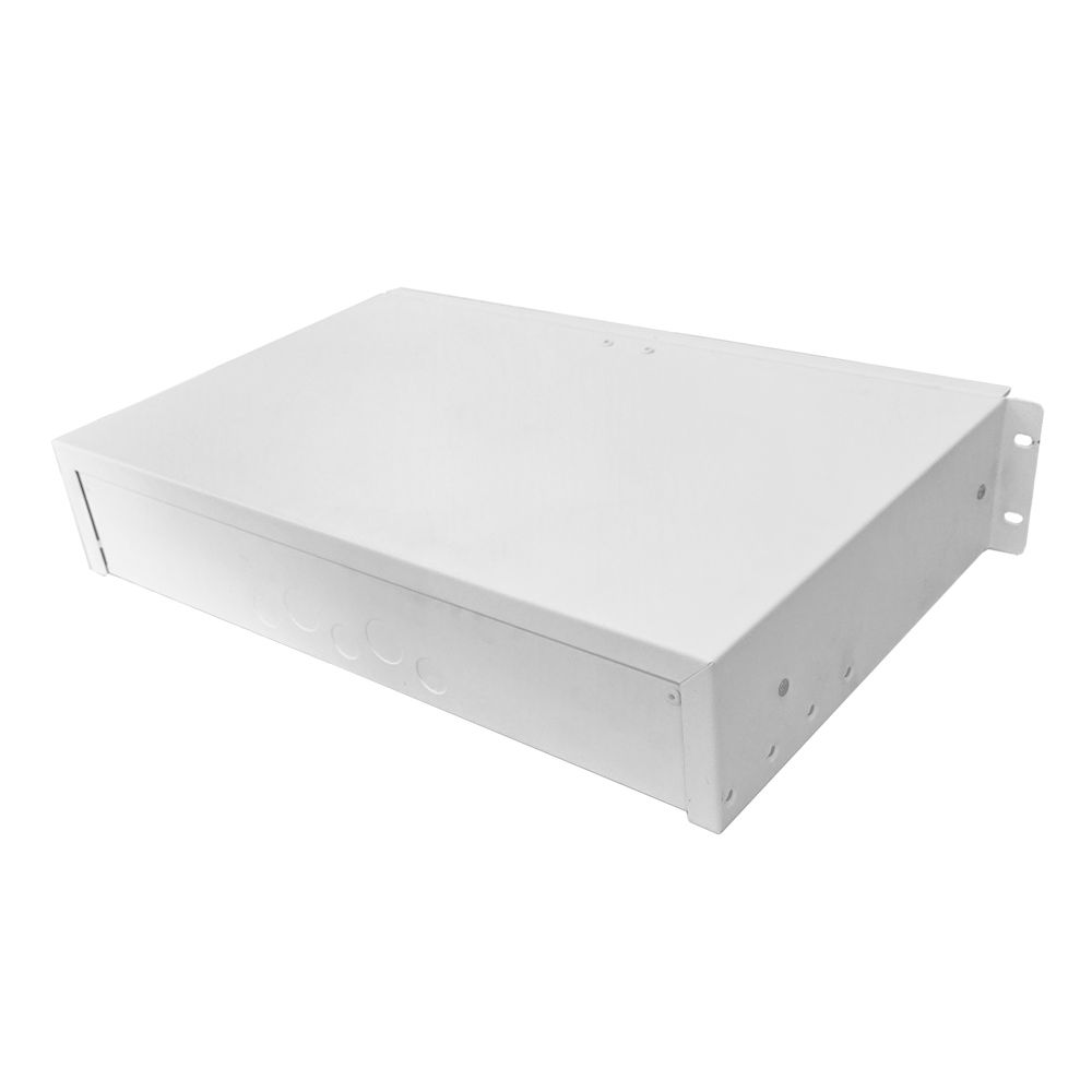 2U 19 inch Rack Mount Drawer - 280mm Deep - White
