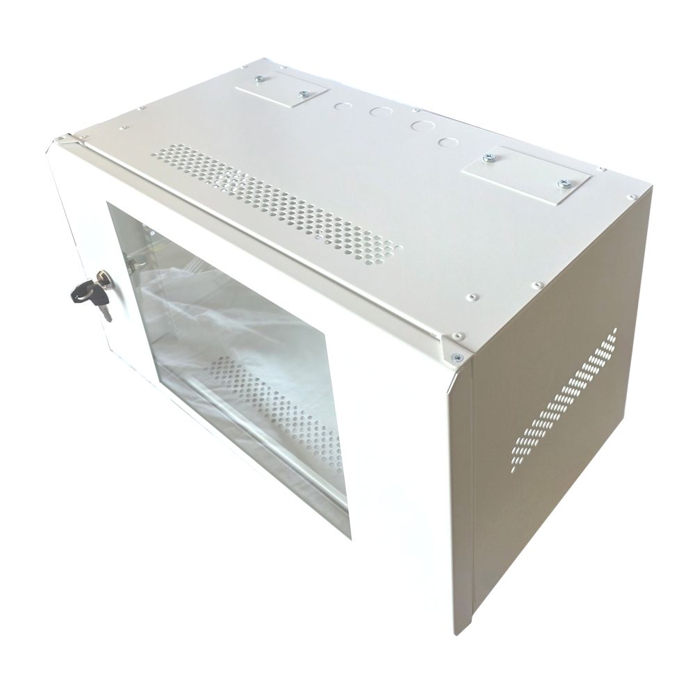 6U 19 inch Data Cabinet Rack / Patching Network Cabinet 300mm WhiteDeep