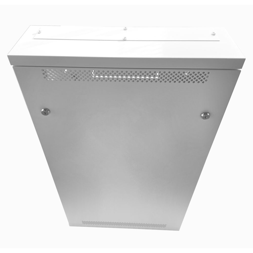 2U 19" Adjustable Low Profile Vertical Mount - Wall Mount Network / Server Cabinet 1000mm Deep - White