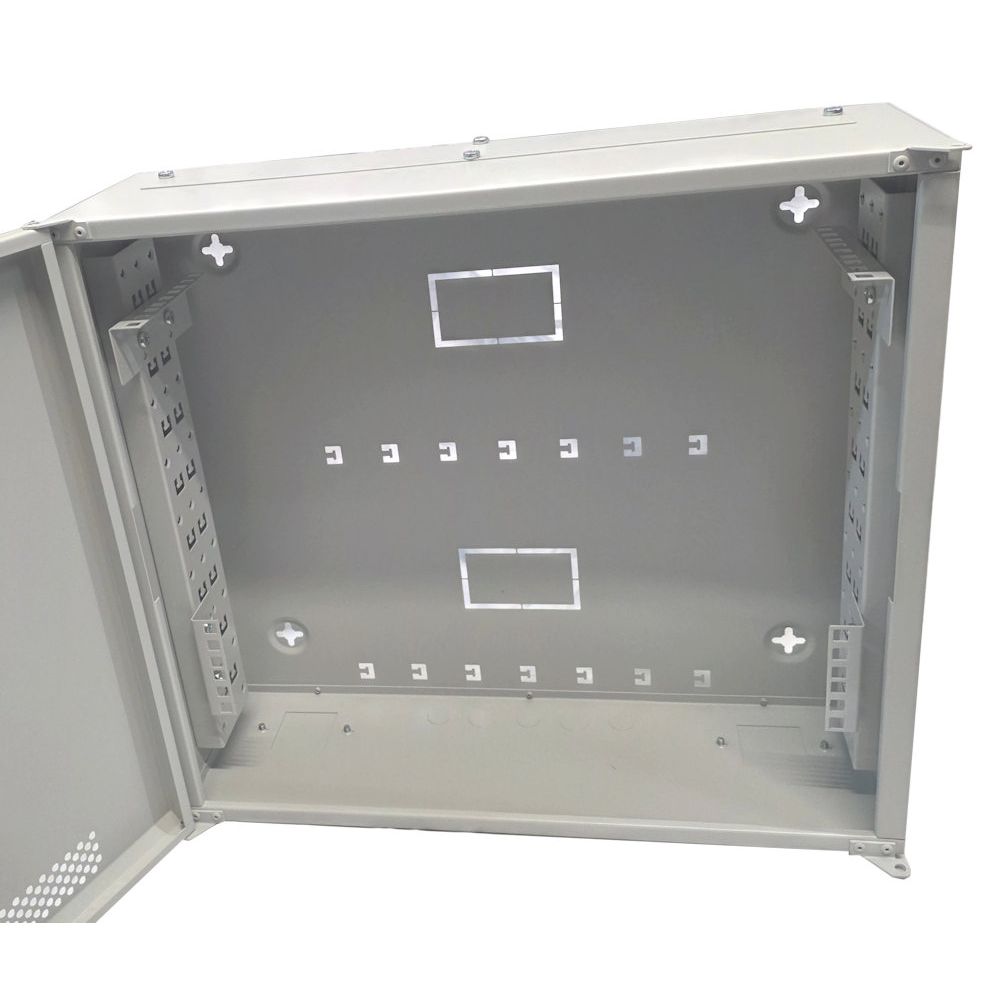 3U 19" Adjustable Low Profile Vertical Mount - Wall Mount Network / Server Cabinet - 500mm Deep - Grey
