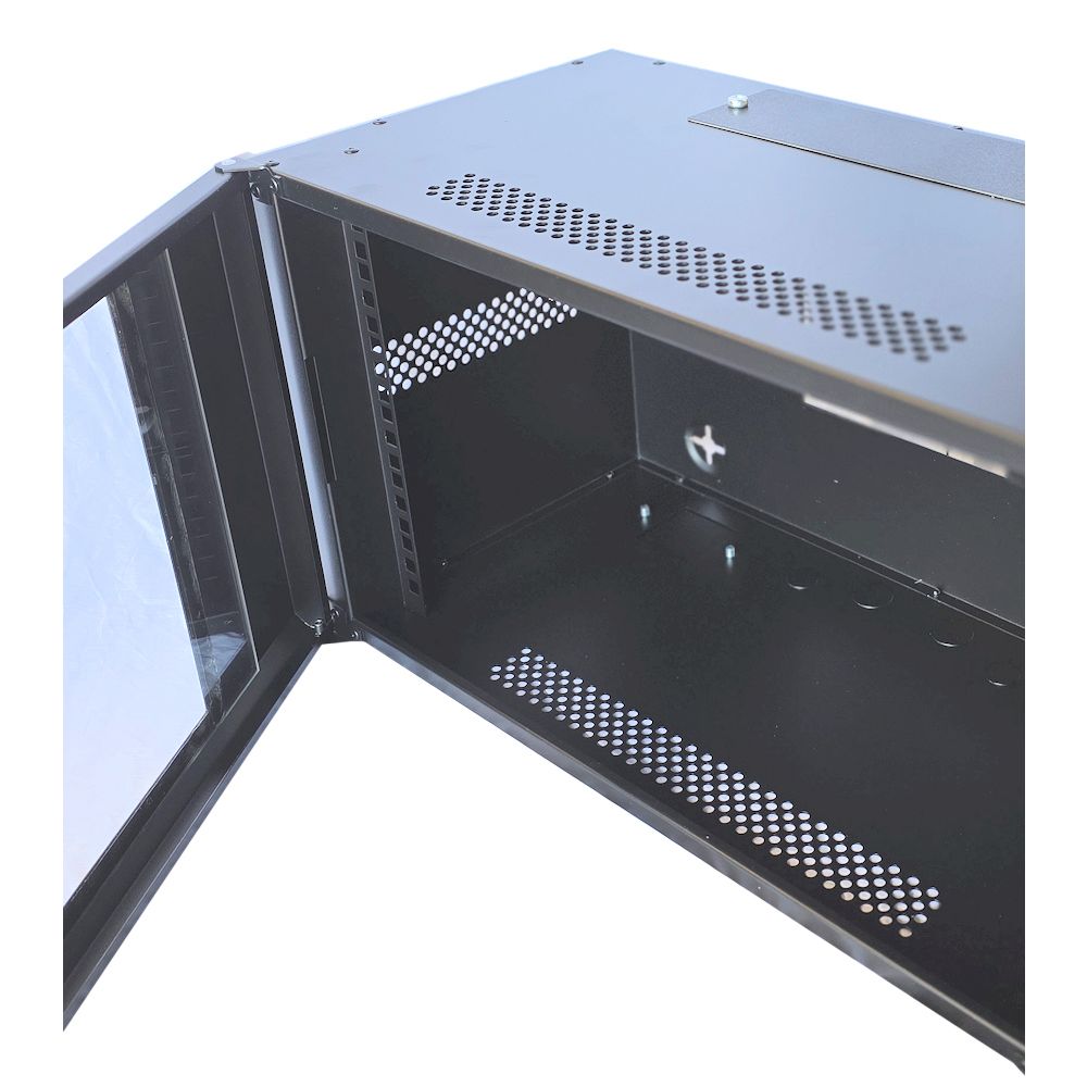 6U 19 inch Data Cabinet Rack / Patching Network Cabinet 300mm Deep Black