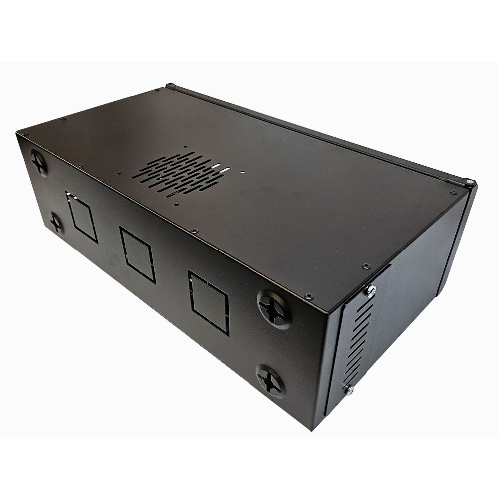 3U 19 inch Small Data Rack / Desktop / Patching Network Cabinet 300mm Deep - Black