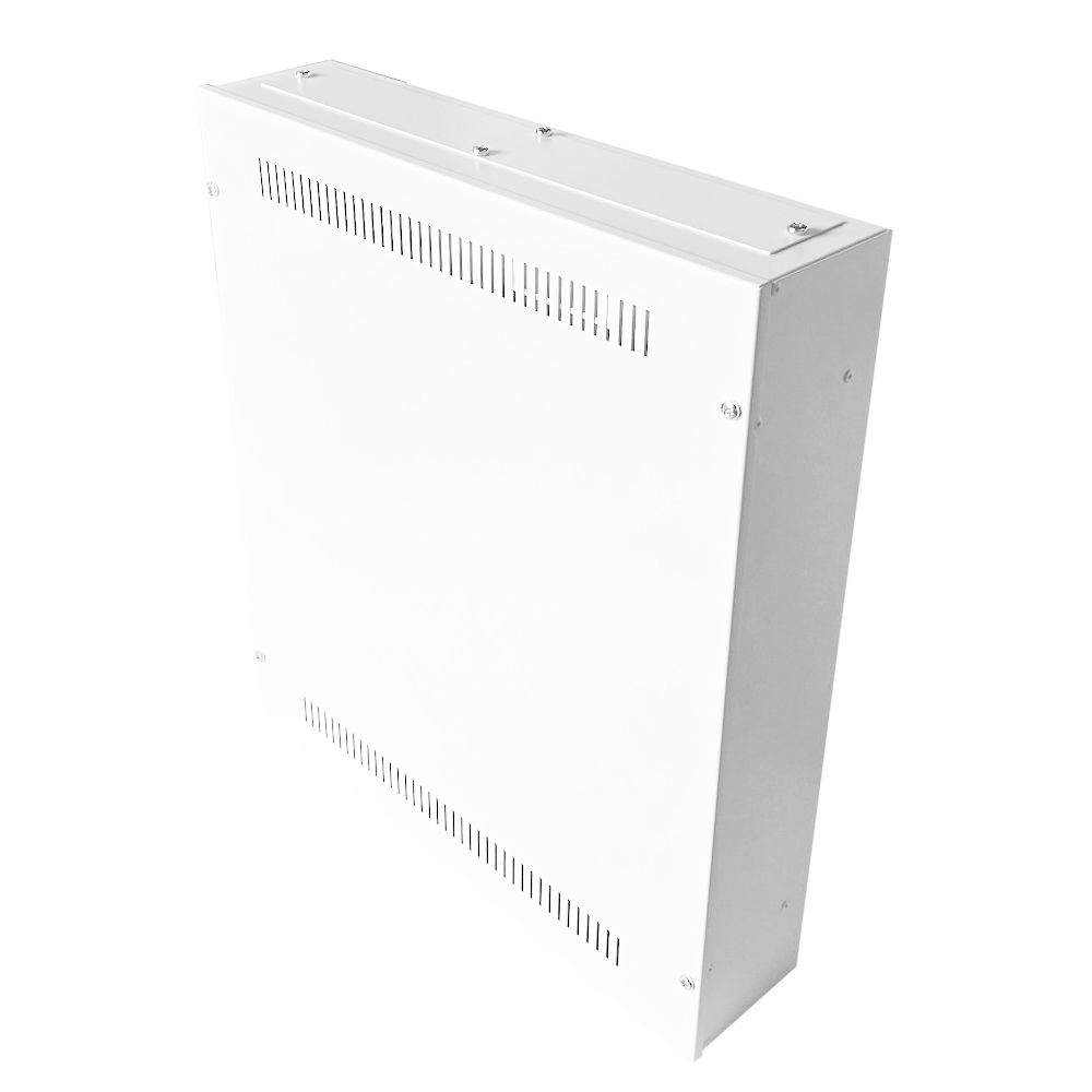 Universal Adjustable Enclosure - 3x 22 Way Module Dins / 2u Wall Box - 600 Style - White
