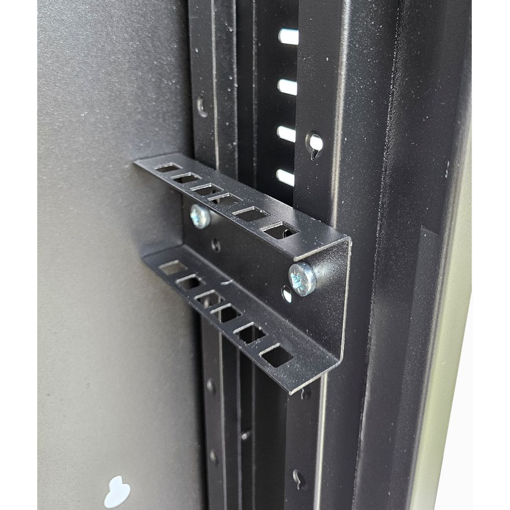 2U 19" Low Profile Vertical Mount - Wall Mount Network / Server  Cabinet 800mm Deep-Black