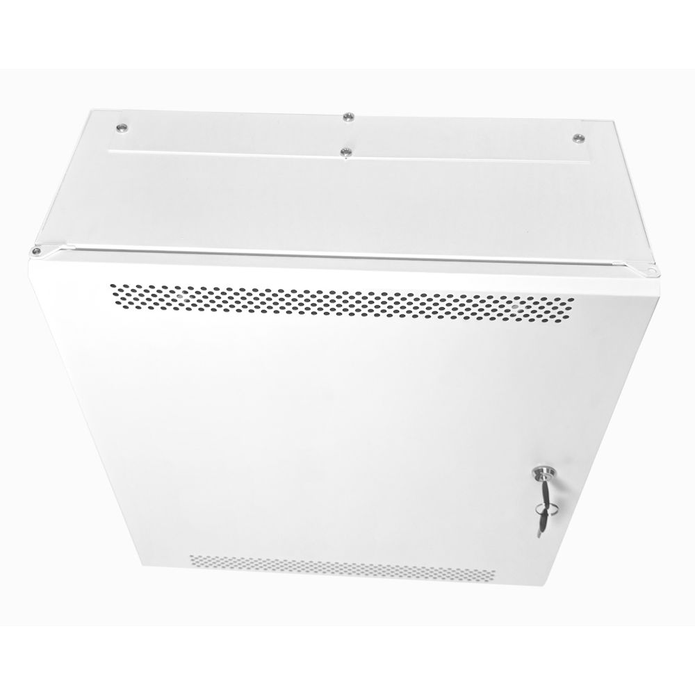 4U 19" Low Profile Vertical Mount - Wall Mount Network / Server Cabinet - 600mm Deep - White