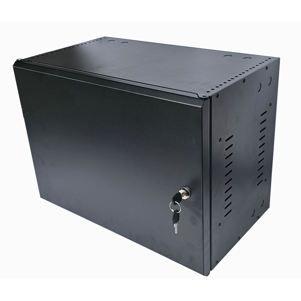 6U 19" Low Profile Vertical Mount - Wall Mount Network / Server  Cabinet 400mm Deep