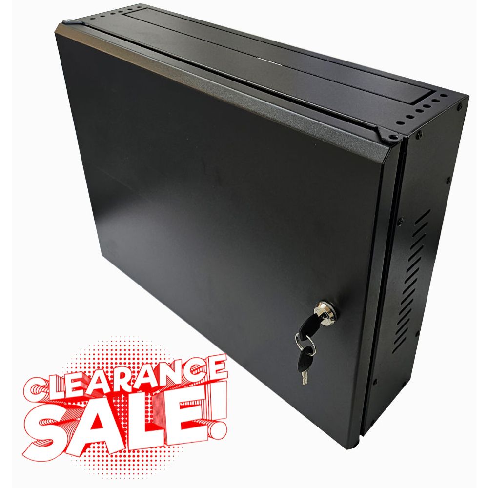 2U 19" Low Profile Vertical Mount - Wall Mount Network / Server Cabinet 400mm Deep
