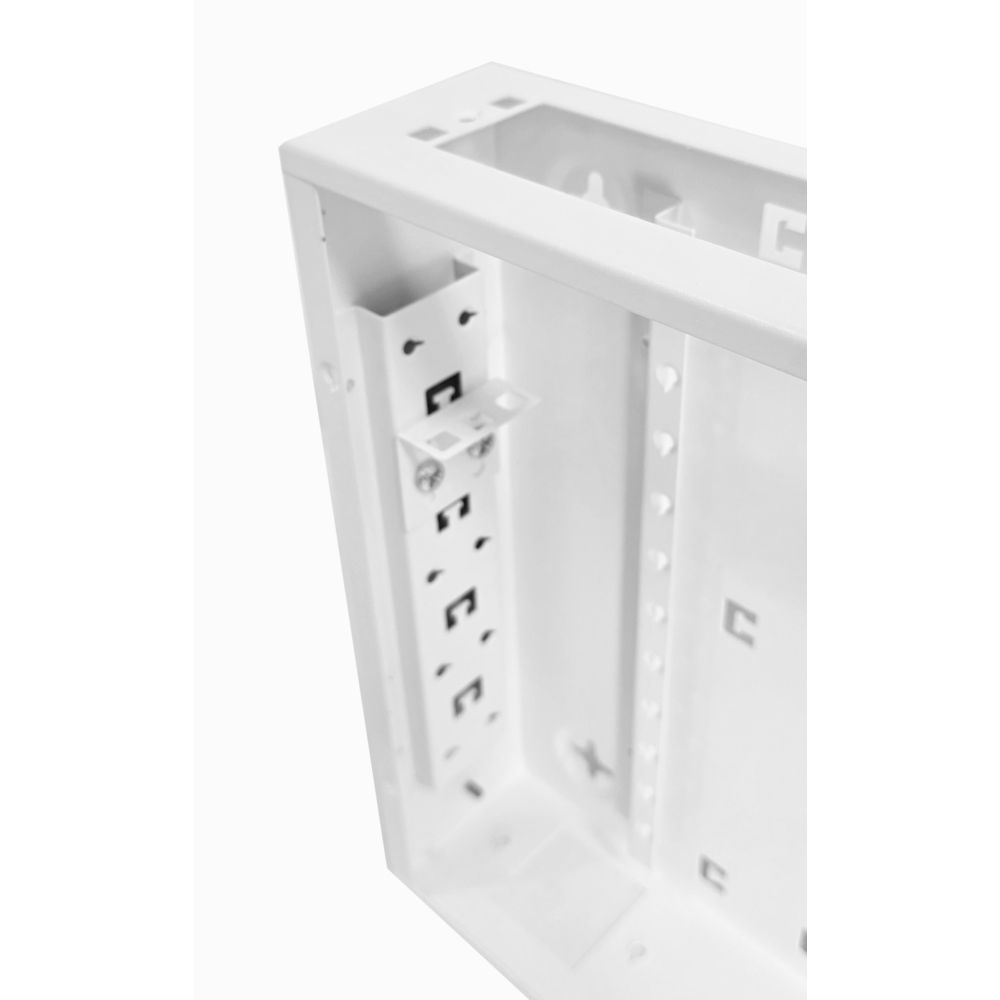 Universal 350 Style Cab - 2 way DIN  (2x 22 Module Dins) / 1u Wall Cabinet-350 Style - White