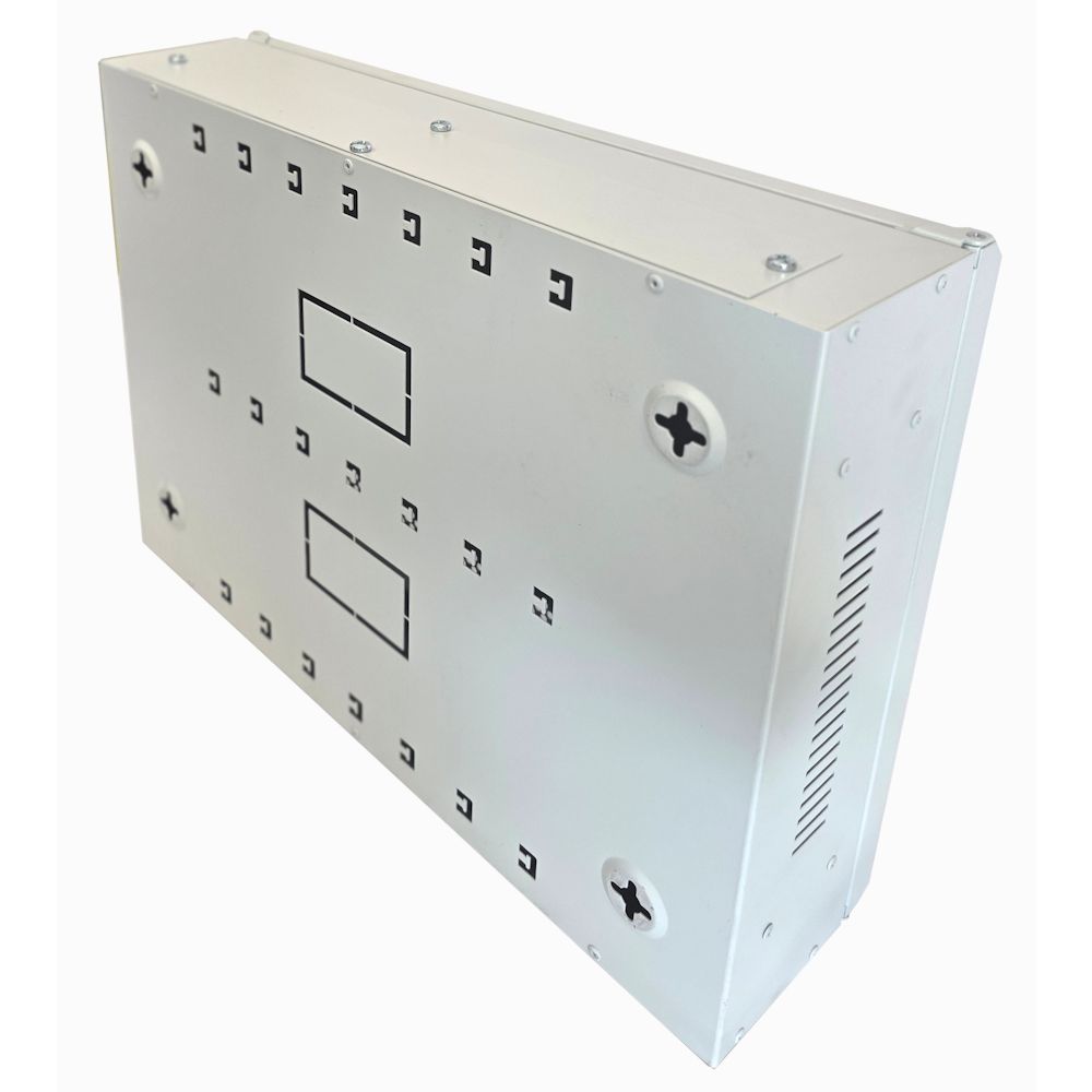 2U 19" Low Profile Vertical Mount - Wall Mount Network / Server Cabinet 400mm Deep  - Grey