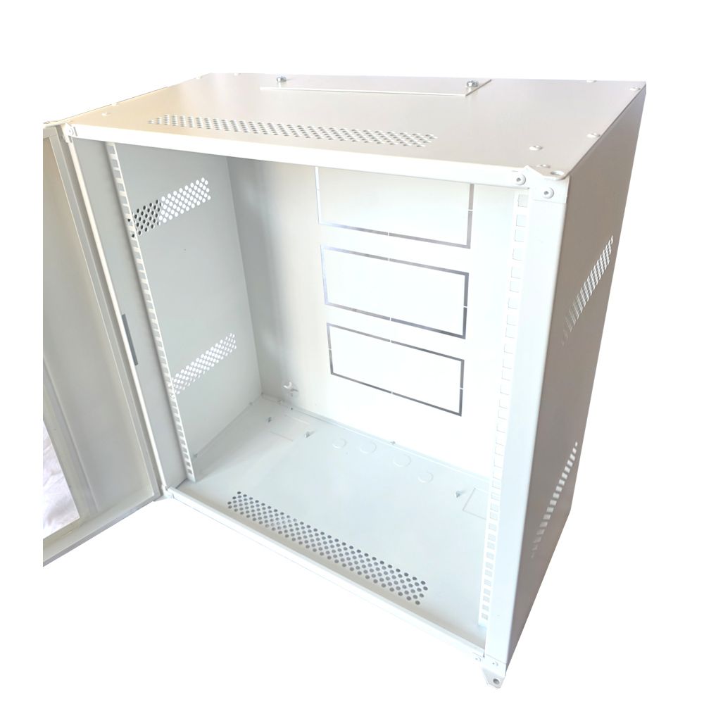 12U 19 inch Data Cabinet Rack / Patching Network Cabinet 300mm Deep White