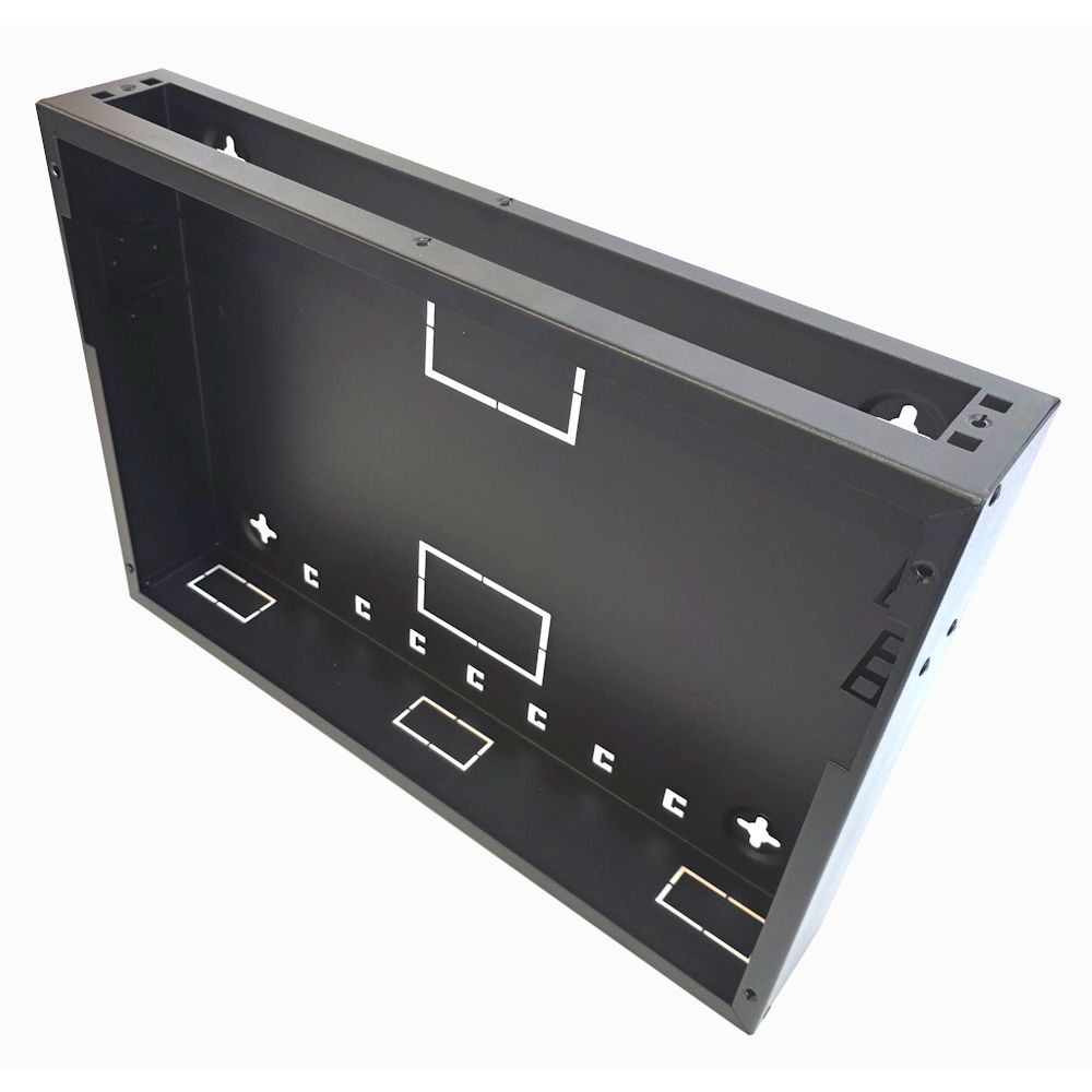 1U 19 inch Vertical Wall Mount Network Enclosure-Cabinet, Black