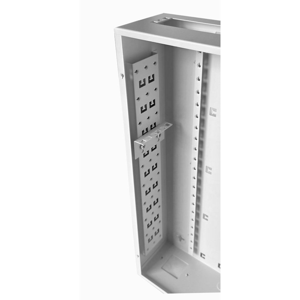 Universal Adjustable Enclosure - 3x 22 Way Module Dins / 2u Wall Box - 600 Style - Grey