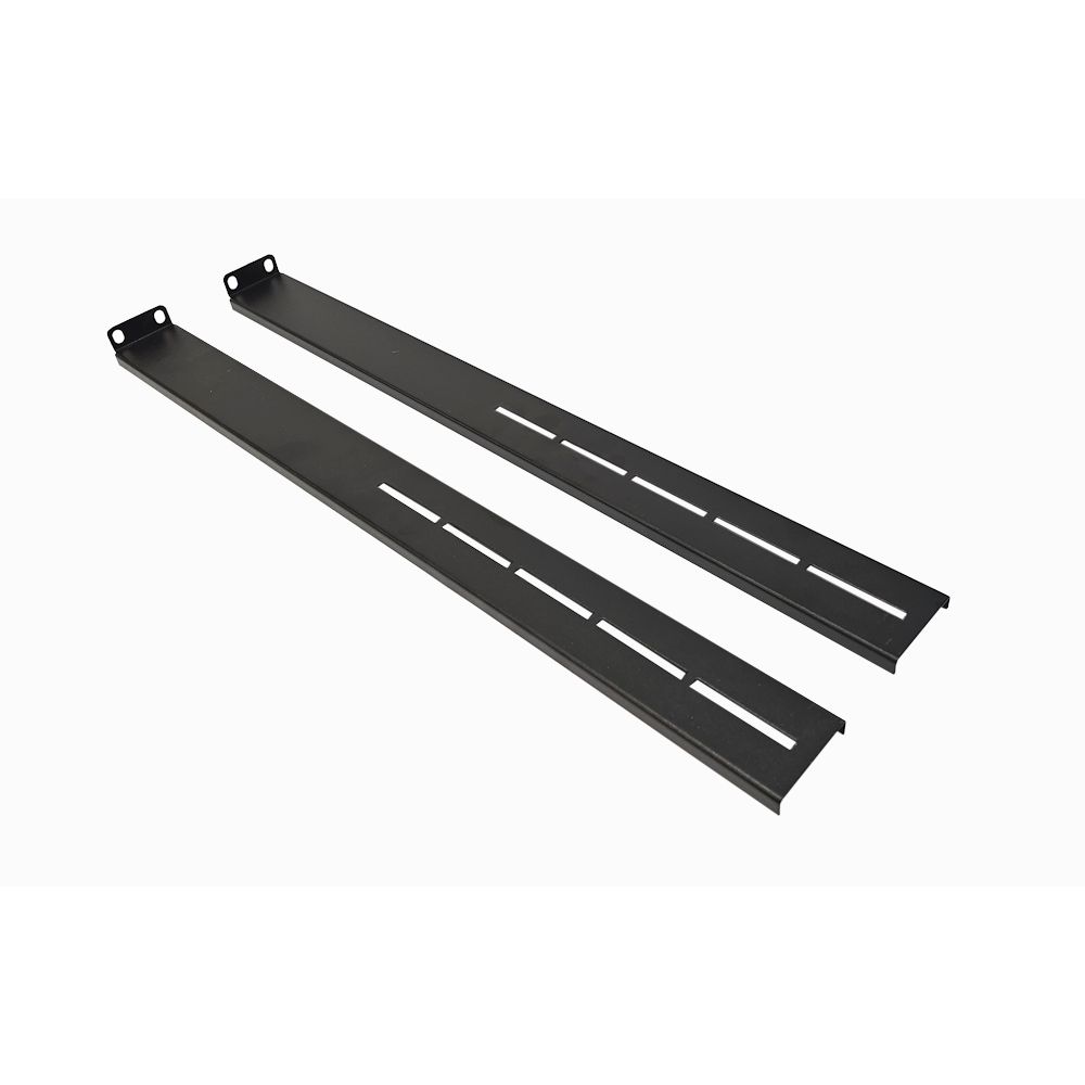 1U 19 inch 400/600 Sliding shelf extenders-300mm - Black