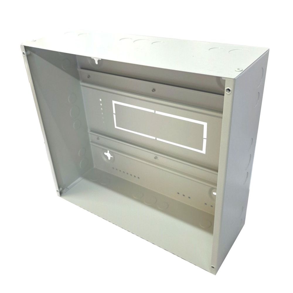 DIN Rail Adaptable Multi-Purpose Painted Steel Box 360x320x120 - Grey