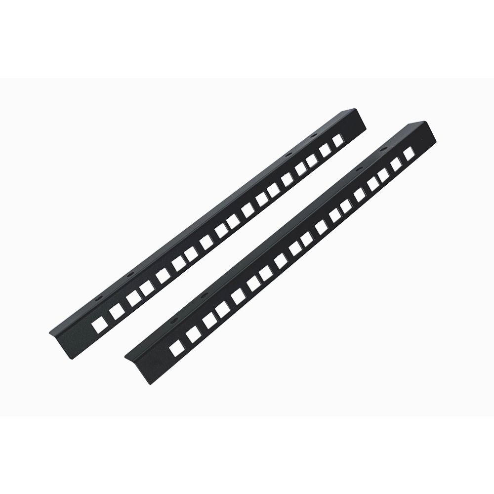 6u Rails to suit 6u Low Profile Cabs-Black-Set